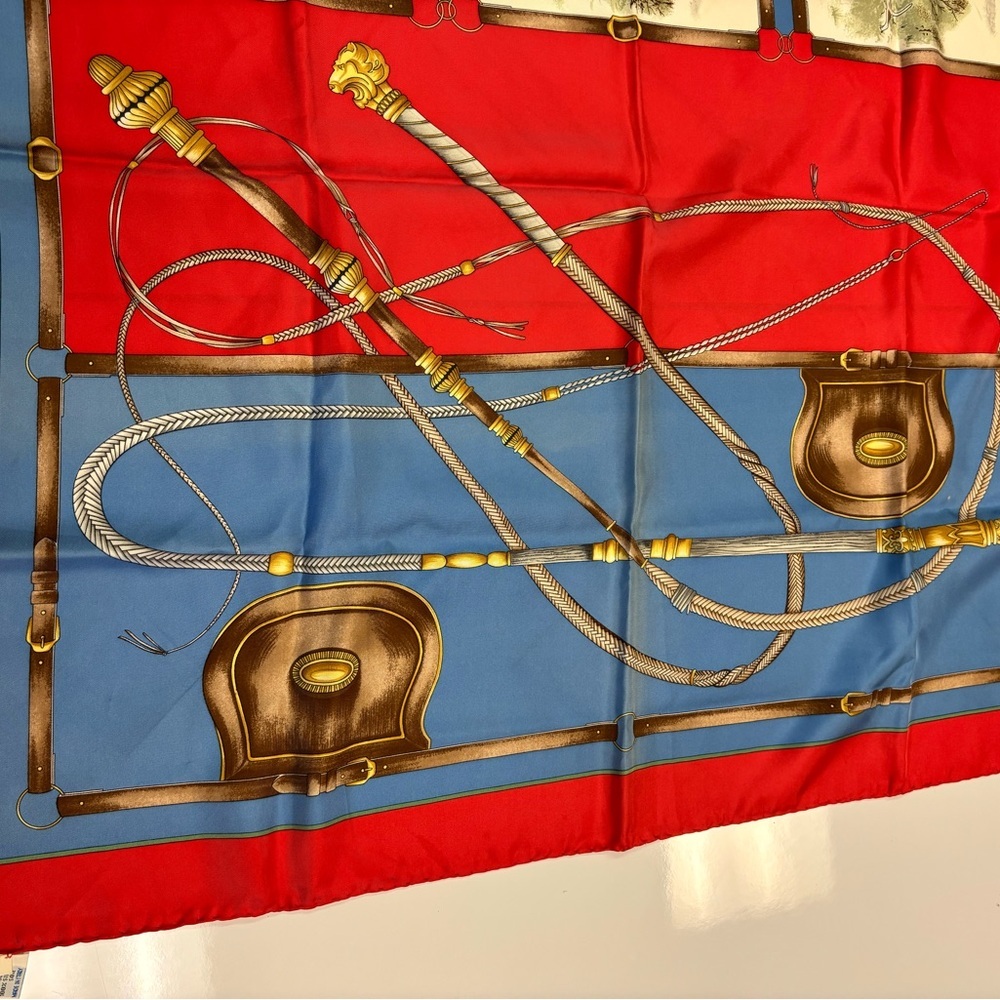 Gucci Silk Equestrian Vintage Scarf - Picture 5 of 10